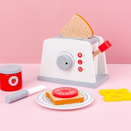 Mini Kitchen Bread Maker Wooden Toys for Kids - Image 4