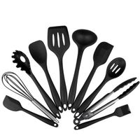 Nonstick Silicone Kitchen Utensils Set - 10 Piece