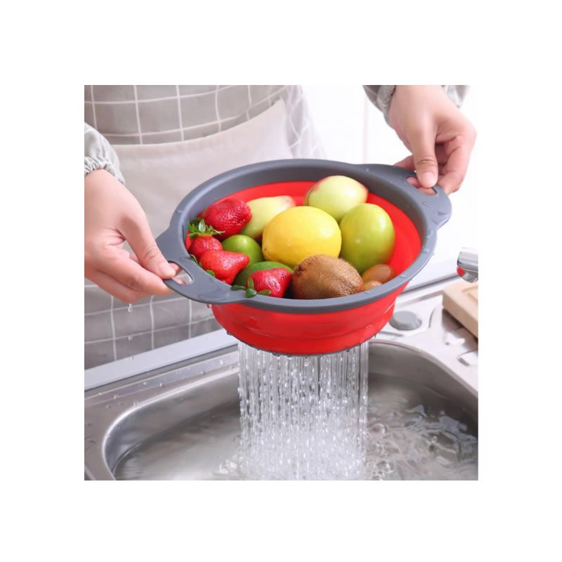 300 x 240cm Drain Basket Collapsible Colander and Strainer KT32121
