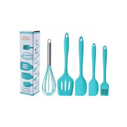 5-Piece Silicone Kitchen Utensil Set