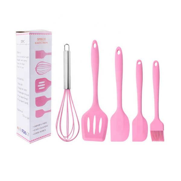 5-Piece Silicone Kitchen Utensil Set