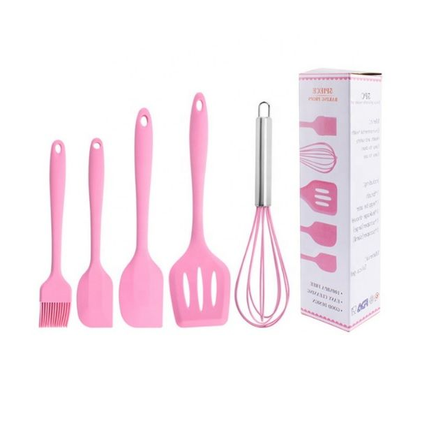 5-Piece Silicone Kitchen Utensil Set