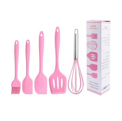 5-Piece Silicone Kitchen Utensil Set