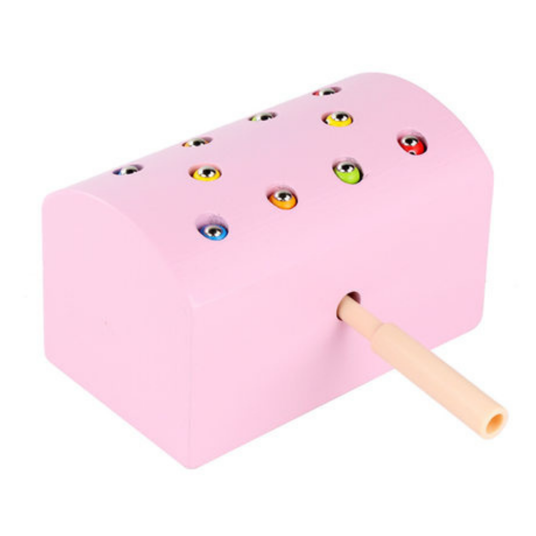 Wooden Magnetic Catch Worms Game