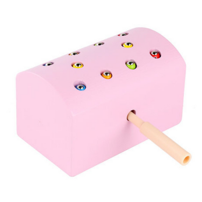 Wooden Magnetic Catch Worms Game