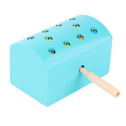 Wooden Magnetic Catch Worms Game
