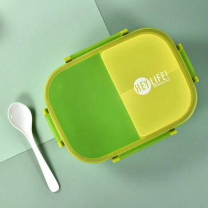 BPA free 3 compartment 900ml Plastic lunch box with 350ml Water Bottle Set