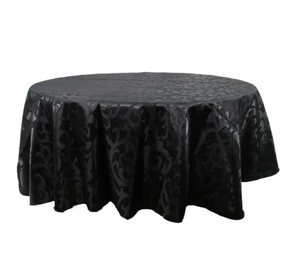 8 seaters Red Round Table Cloth