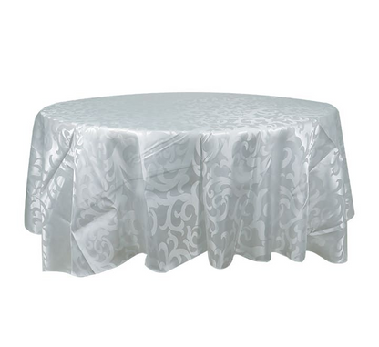 8 seaters Red Round Table Cloth