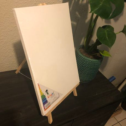 Art Set - Paint Brush & Palette Set, A3 Canvas Wood Mounted & Desk Easel - Image 5