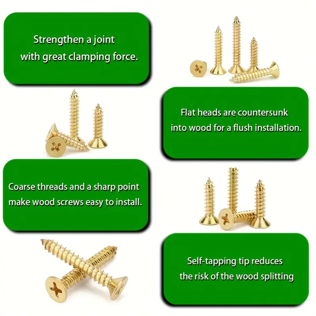 HB 1350 Piece Golden Self-Tapping Screws - Image 7
