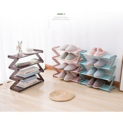 Multifunctional Super Deal Multi-layer Z shape Shoe Rack- SD - Image 4