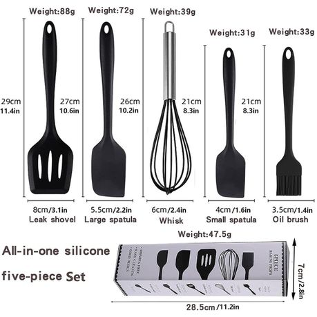 5 Piece - Premium Baking Prop Set - Non-Stick Silicone - Image 7