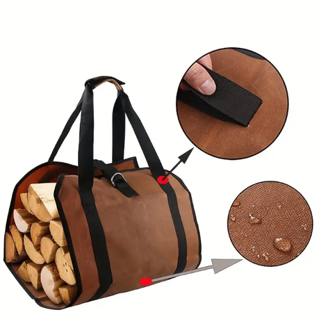 HASHBROWN'S Heavy-Duty Polyester Firewood Carrier Bag - Image 8