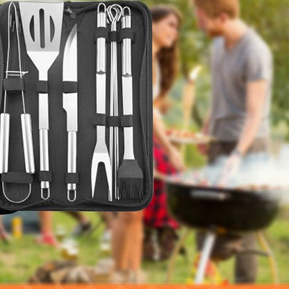 Camping Braai BBQ Tools 9 Piece Set - Image 4