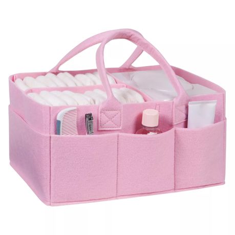 Felt Baby Diapper Nappy Organizer - Pink - Image 4
