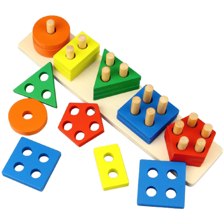 Wooden Educational Shape Sorting Toy