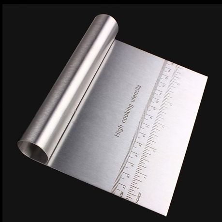 Dough Scraper/Cutter 15cm-  Stainless Steel - Image 3