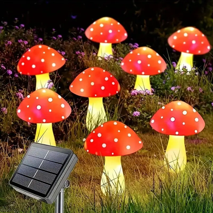 HASHBROWN'S 8 Solar Mushroom Garden Lights - Image 7