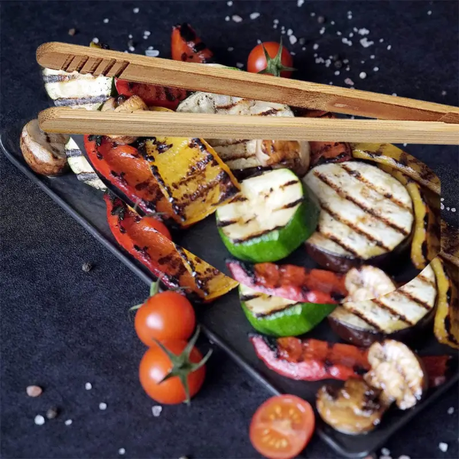 HASHBROWN'S 6 Piece High-Quality Bamboo Tongs - Image 6