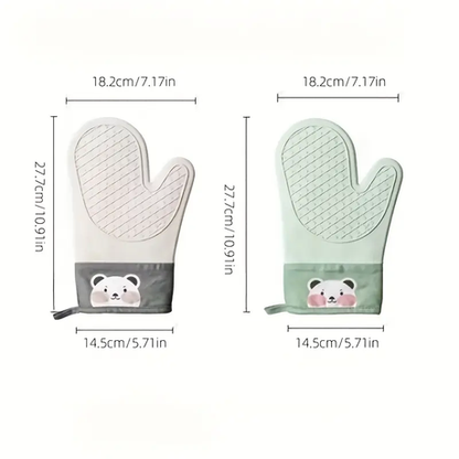 HASHBROWN'S Heat-Insulating Anti-Scalding Gloves - Green - Image 3