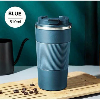 Insulated Travel Office Coffee Mug Stainless Steel Tumbler Cup 475ML - Image 7