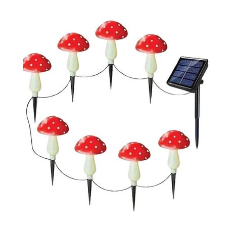 HASHBROWN'S 8 Solar Mushroom Garden Lights
