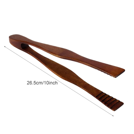HASHBROWN'S 2-Piece Premium Wooden Serving Tongs - Image 4