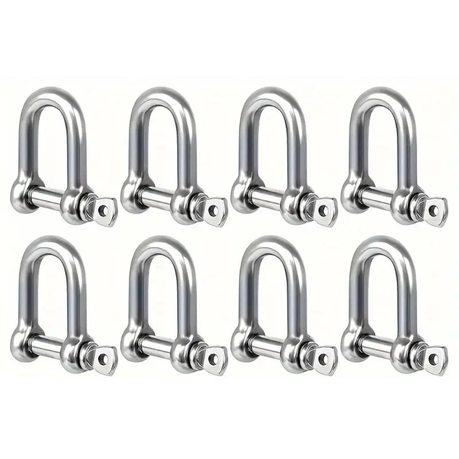 HB 8 pcs of M6 D-Shaped Shackles