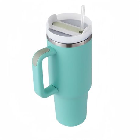 1.2L Tumbler with Handle Straw Lid, Stainless Steel Travel Mug - Image 39