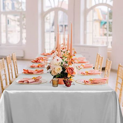 Rectangle Satin Party Tablecloth Table Cove 150.cm x 245.cm - Image 21