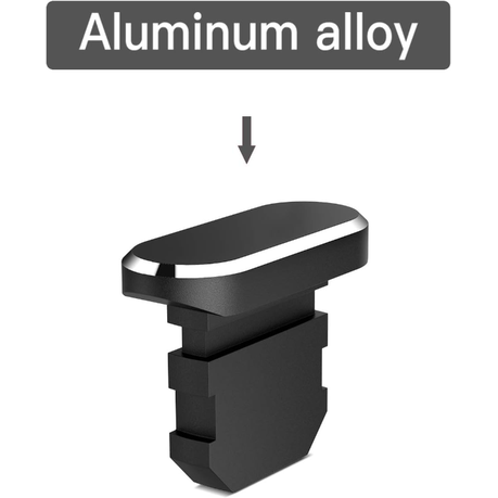 HASHBROWN'S Black Aluminium Anti Dust/Lint/Water Plugs - Image 2