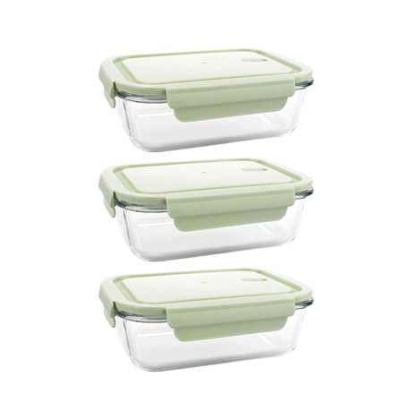 Leak-Proof Glass Food Containers - 680ml - 3 Pack - Image 6