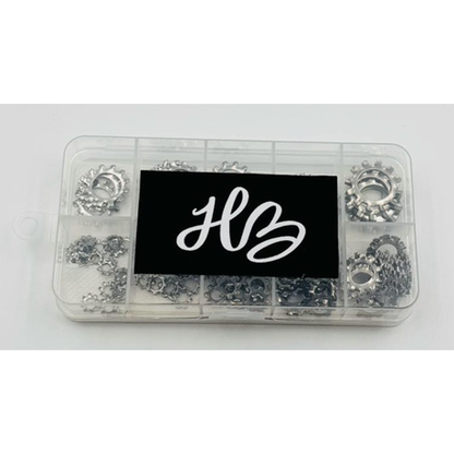 HB 160pcs Stainless Steel External Toothed Locking Washers - Image 2