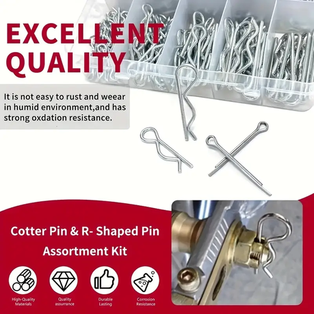 HB 558 Piece Cotter Pin Assortment Kit - Image 5