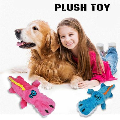 Cute Plush Toys Stuffed Animal Alligator Shape Pet Chew Toy - Image 10