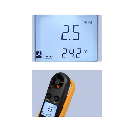 Lightweight Handheld Digital Wind Speed Meter Anemometer With LCD Backlight - Image 5