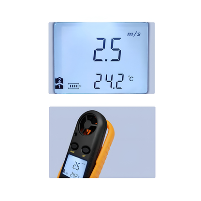 Lightweight Handheld Digital Wind Speed Meter Anemometer With LCD Backlight - Image 5