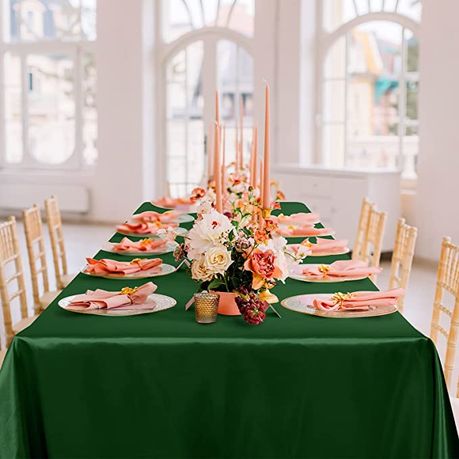 Rectangle Satin Party Tablecloth Table Cove 150.cm x 245.cm - Image 11