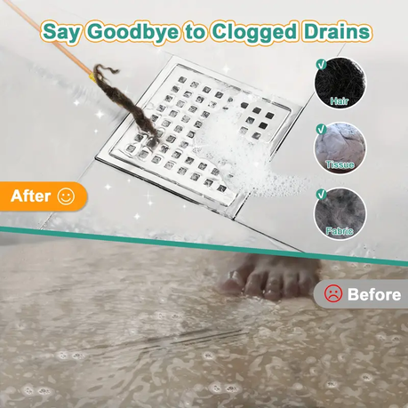HB 3pcs Stainless Steel Drain Clog Remover - Image 9