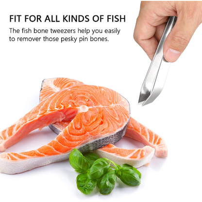 HASHBROWN'S 2 Piece Fish Bone Tweezers Stainless Steel - Image 3