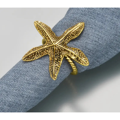 HASHBROWN'S 4 Piece Nautical Delight Cast Iron Napkin Rings - Image 4
