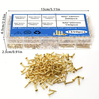 HB 1350 Piece Golden Self-Tapping Screws - Image 3