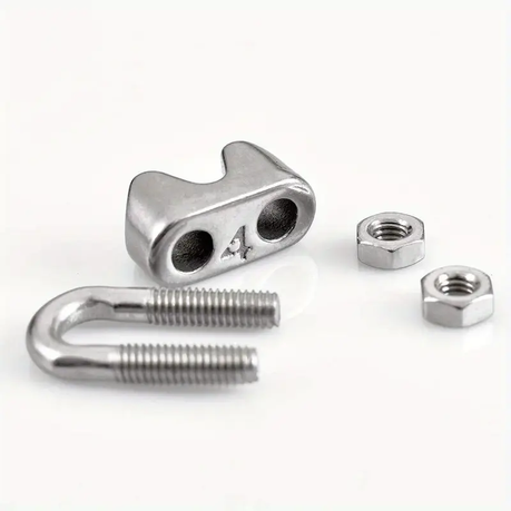 Hashbrowns 10-Piece Durable 304 Stainless Steel Cable Clamps - Image 5
