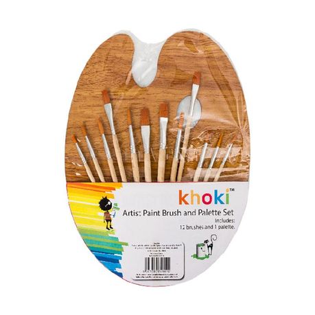Art Set - Paint Brush & Palette Set, A3 Canvas Wood Mounted & Desk Easel - Image 3