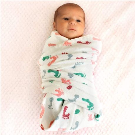 5 Piece Soft Infant Unisex Baby Nursery Swaddle Muslin Receiving Blankets - Image 2