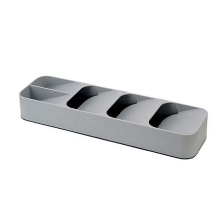 Smart Kitchen Cutlery Drawer Organizer Spoon Fork Storage Tray-Grey