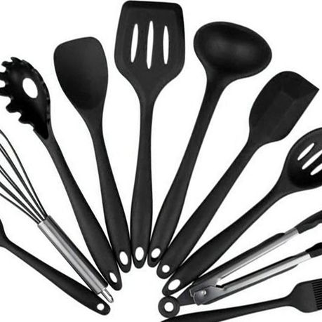 Nonstick Silicone Kitchen Utensils Set - 10 Piece