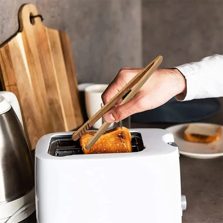 HASHBROWN'S 6 Piece High-Quality Bamboo Tongs - Image 4