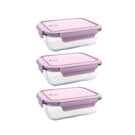 Leak-Proof Glass Food Containers - 680ml - 3 Pack - Image 9